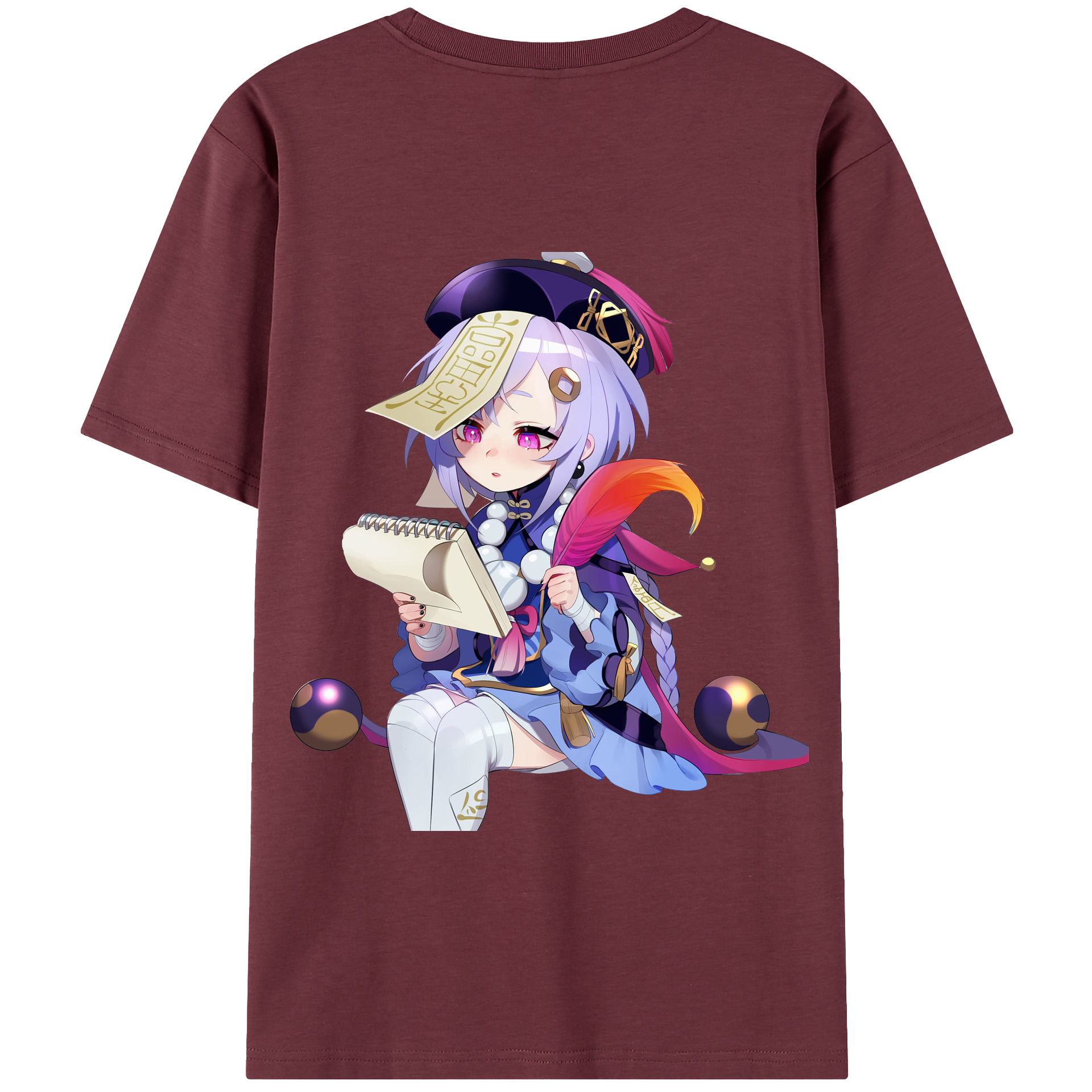 げんし神 七七 なな  genshin Nana 綿100％半袖Tシャツ（背面プリント）